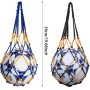 TENGYIF 2 Pcs Bolso de Red para Baloncesto, Fútbol y Voleibol - Bolsa de Malla Portátil para Pelotas Deportivas - Adecuada para