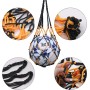 TENGYIF 2 Pcs Bolso de Red para Baloncesto, Fútbol y Voleibol - Bolsa de Malla Portátil para Pelotas Deportivas - Adecuada para