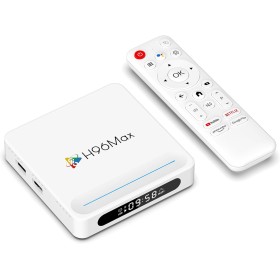 Android 14.0 TV Box 2025, LEFFOT H618 Plus 4K UHD Smart TV Box with HDR10, 2GB RAM + 16GB ROM, 2.4G & 5G Dual-Band WiFi 6, BT