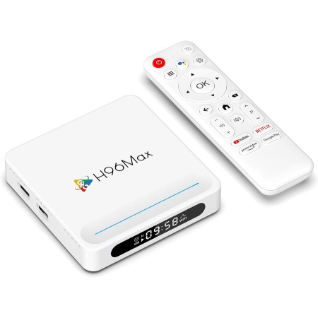 Android 14.0 TV Box 2025, LEFFOT H618 Plus 4K UHD Smart TV Box with HDR10, 2GB RAM + 16GB ROM, 2.4G & 5G Dual-Band WiFi 6, BT