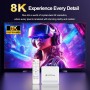 Android 14.0 TV Box 2025, LEFFOT H618 Plus 4K UHD Smart TV Box with HDR10, 2GB RAM + 16GB ROM, 2.4G & 5G Dual-Band WiFi 6, BT
