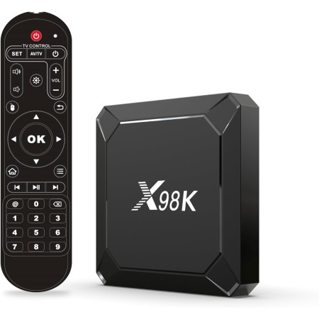 Android TV Box 13.0, ADDCOLOR X98K TV Box 4GB RAM 32 ROM, TV Box with RK3528A Chip Quad Core Arm Cortex A53, Supports OpenGL ES