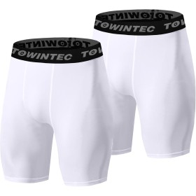 Towintec Mallas Cortas Running Hombre Pantalones Cortos de compresión Polainas Cortos de Transpirable Secado Rápido Mallas de