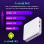 Android 14.0 TV Box 2025, LEFFOT H313 4K UHD Smart TV Box with HDR10, 2GB RAM + 8GB ROM, 2.4G & 5G Dual-Band WiFi 6, BT 5.0,