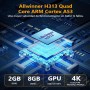 Boîtier TV Android 10, Box Android TV X98SE Avec Allwinner H313 Quad Core Arm Cortex A53 CPU Support 4K HD Dual WiFi 2.4G