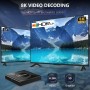 Android 13.0 TV Box, 4GB RAM 32GB ROM Android Box 8K RK3528 Quad-Core 64bit Corter-A53 CPU Mali-450 MP2 GPU Supports 3D H.265
