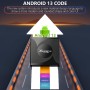 Android 13.0 TV Box, 4GB RAM 32GB ROM Android Box 8K RK3528 Quad-Core 64bit Corter-A53 CPU Mali-450 MP2 GPU Supports 3D H.265