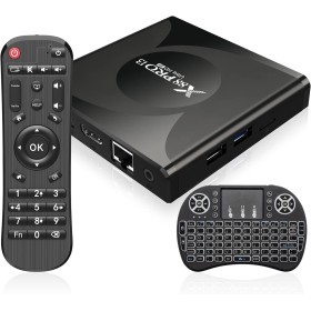 Android TV Box, Android 13.0 TV Box 4GB RAM 32GB ROM RK3528 Quad-Core Soporte 8K 3D 2.4/5.0GHz WiFi 10/100M Ethernet BT5.0 HDMI