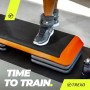 TREXO Aerobic Step para Ejercicios Cardio Fitness Altura Ajustable 10-15-20 cm Superficie Grande 109 x 41 cm Materiales