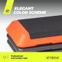 TREXO Aerobic Step para Ejercicios Cardio Fitness Altura Ajustable 10-15-20 cm Superficie Grande 109 x 41 cm Materiales