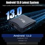 Android TV Box 13.0, Android Box 4GB RAM 32GB ROM, RK3528 Quad-Core, Soporte 2.4G/5G Dual WiFi, 100M Ethernet Ultral HD 8K TV