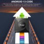 Android TV Box, Android 13.0 Box 4GB RAM 32GB ROM RK3528 Quad-Core Cortex-A53 GPU Mali-450 Soporte 8K 10/100M LAN Enternet