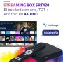 STRONG - Streaming Box Android TV + TDT 4K UHD - SRT420 - Chromecast Built-in - Compatible con la Asistencia Vocal Google -