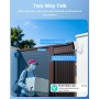 Cámaras de Seguridad solares inalámbricas para Exteriores, cámaras WiFi de 2K y 4 MP alimentadas por batería para vigilancia del