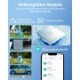 Cámaras de Seguridad solares inalámbricas para Exteriores, cámaras WiFi de 2K y 4 MP alimentadas por batería para vigilancia del