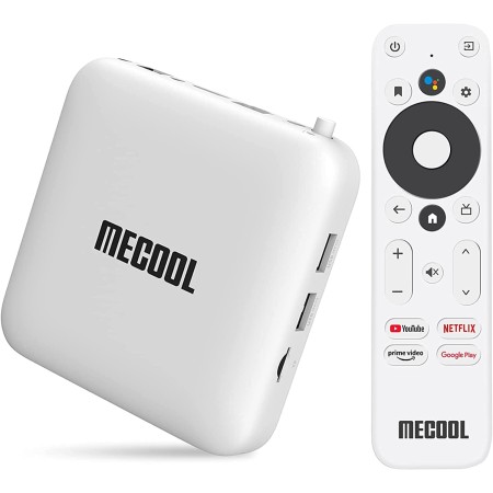 Android Smart Box TV 10.0 MECOOL KM2 Netflix Certificado Amlogic S905X2-B 4K Streaming Media Player Certificado Google 2G DDR4