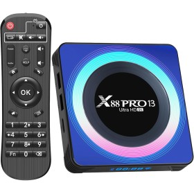 Android TV Box,Dulmssxy TV Box Android 13.0 4GB RAM 32GB ROM RK3528 Quad-Core 64bit Cortex-A53 Mali 450 MP2 GPU Support