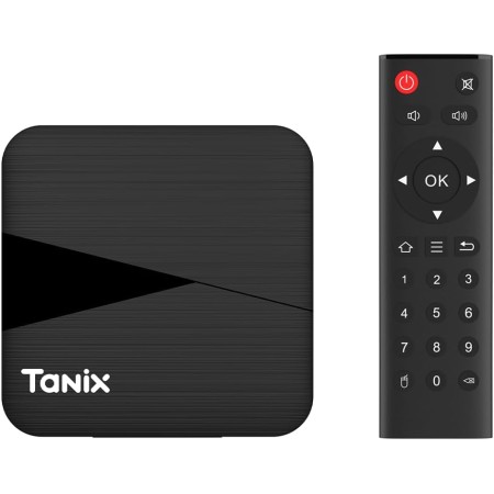 Android TV Box, Android 11.0 Box, 4GB RAM 64GB ROM S905W2 Quad-Core GPU Mali-G31 Smart TV Box Support 2.4G/5G Dual-Band WiFi BT
