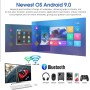 TV Box, T9 Android 9.0, 4GB RAM/32GB ROM RK3318 Quad-Core Media Box Soporte 2.4GHz/5.0GHz WiFi 64 bits H.265 Bluetooth 4.0 DLNA