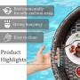 Nicvrea Bandeja Piscina Flotante,Bandeja Ratan para Piscinas Bandeja De Servicio Flotante Lujo Accesorios de Fiesta de Flotador