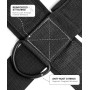 DMoose Fitness Arnés de Cabeza de Cuello para Entrenamiento de Resistencia Anillos D Extra-Pesados y Cadena de Acero - Construir