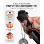 DMoose Fitness Arnés de Cabeza de Cuello para Entrenamiento de Resistencia Anillos D Extra-Pesados y Cadena de Acero - Construir