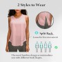 ATRACTIVOLL Camiseta de Tirantes Deportiva Mujer, Camiseta sin Mangas de Fitness, Racerback Mesh Ligera Transpirables Deportivo