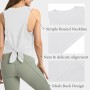 ATRACTIVOLL Camiseta de Tirantes Deportiva Mujer, Camiseta sin Mangas de Fitness, Racerback Mesh Ligera Transpirables Deportivo