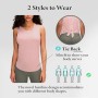 ATRACTIVOLL Camiseta de Tirantes Deportiva Mujer, Camiseta sin Mangas de Fitness, Racerback Mesh Ligera Transpirables Deportivo