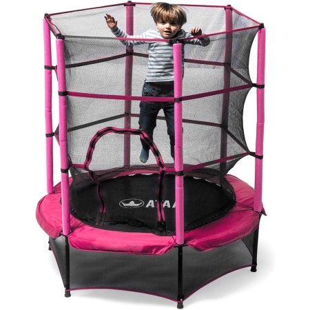 Cama elástica Infantil ATAA 140 - Trampolín para niños y niñas con Red de Seguridad Ideal para Interior y Exterior