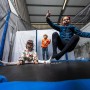 Cama elástica Infantil Trampolín de Gran tamaño para niños y niñas con Red de Seguridad, Ideal Exterior, Disponible en 2