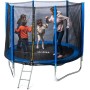 Cama elástica Infantil Trampolín de Gran tamaño para niños y niñas con Red de Seguridad, Ideal Exterior, Disponible en 2