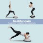DH FitLife Balón de equilibrio, yoga, entrenador de equilibrio de 60 x 22 cm hasta 200 kg, media pelota de gimnasia, tabla de