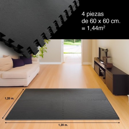 JOWY Pack Esterilla Protector de Suelo Multifuncional – Tatami Puzzle para Gimnasio, Fitness y Uso Doméstico – Alfombra de