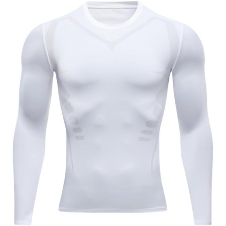 Smatstyle Camiseta Compresion Hombre Base Layer para Correr Transpirable Secado Rápido Camiseta Entrenamiento de Manga Larga