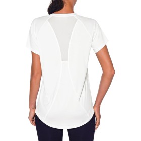 Wayleb Camiseta Deportivo Mujer Camiseta de Manga Corta Camiseta Holgada de Secado Rápido Camisetas de Malla Mujer Yoga Fitness