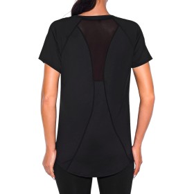 Wayleb Camiseta Deportivo Mujer Camiseta de Manga Corta Camiseta Holgada de Secado Rápido Camisetas de Malla Mujer Yoga Fitness
