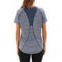 Wayleb Camiseta Deportivo Mujer Camiseta de Manga Corta Camiseta Holgada de Secado Rápido Camisetas de Malla Mujer Yoga Fitness