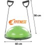 Balance Half Ball (Ø 60 cm) | Pelota hinchable de media bola | Fitness Trainer para yoga Pilates funcional fisioterapia | con
