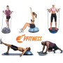 Balance Half Ball (Ø 60 cm) | Pelota hinchable de media bola | Fitness Trainer para yoga Pilates funcional fisioterapia | con