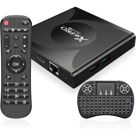 Caja Android 13.0 TV Box RK3528 Quad-Core Cortex-A53 GPU Mali-450 2GB RAM 16GB ROM - Soporte 8K UHD Dual Band 2.4G/5G WiFi 6