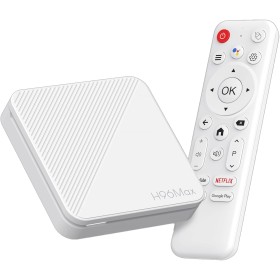 Android 14.0 TV Box, Caja de TV 4K Ultra HD con HDR10+, Quad Core Arm Cortex A53, 2GB RAM + 16GB ROM, WiFi 6 Doble Banda 2.4G &