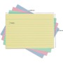 Herlitz 10836211 - Paquete de 200 notas rayadas A6, multicolor