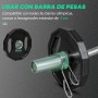 SPORTNOW Juego de 2 Discos de Pesas Olímpicas Hierro Fundido Placas de Pesas con Orificio de 5 cm para Barra o Mancuernas