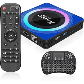 Android 13.0 TV Box 4GB RAM 32GB ROM, Box TV Android con RK3528 Quad-Core 64bit Cortex-A53 Chip, 8K UHD Videos, 2.4G/5G Dual