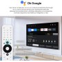 MECOOL KM2 Plus Deluxe Android TV Box, HDR 10+ 4K Dolby Vision Display, Google Netflix Certificado Prime Voice Assistant Video