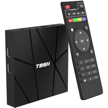 Android 10.0 TV Box, 2GB RAM 16GB ROM Smart TV Box, Allwinner H616 Quad-Core 6K TV Box, H.265, 3D, 2.4G WiFi, 10 / 100M Ethernet