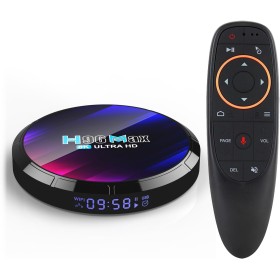 Android 13.0 TV Box, H96MAX TV Box 4GB RAM 32GB ROM RK3528 Quad Core Cortex-A53, soporta 4K 6K 8K de resolución 3D 2.4GHz WiFi