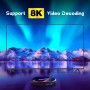 Android 13.0 TV Box, H96MAX TV Box 4GB RAM 32GB ROM RK3528 Quad Core Cortex-A53, soporta 4K 6K 8K de resolución 3D 2.4GHz WiFi