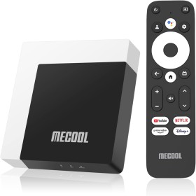 Android TV Box 11.0, MECOOL KM7 Plus Smart TV Box 4K HDR 2GB 16GB Soporte 2.4G/5.0G/BT 5.0/AV1 GTV Reproductor Multimedia de